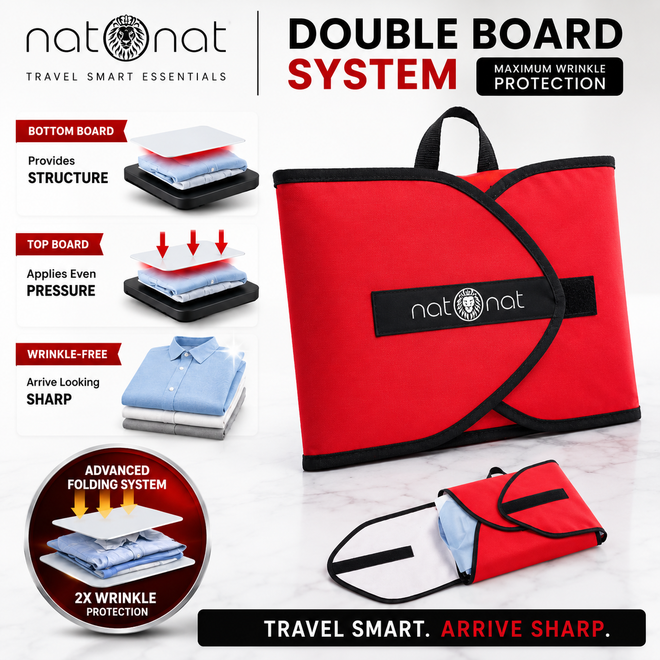 Red PackOnat Packing Folder – Garment Folder & Travel Organizer | natOnat Egypt