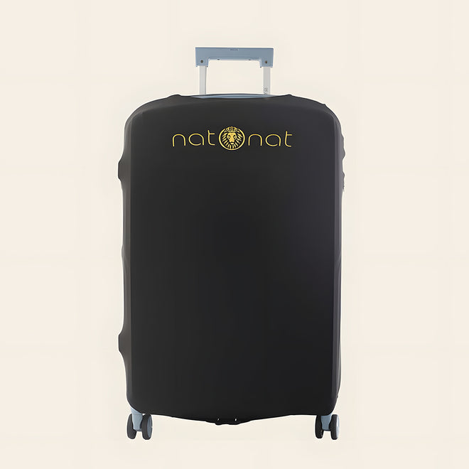 Black Premium Luggage Cover – Stretch-Fit Suitcase Cover | natOnat Egypt