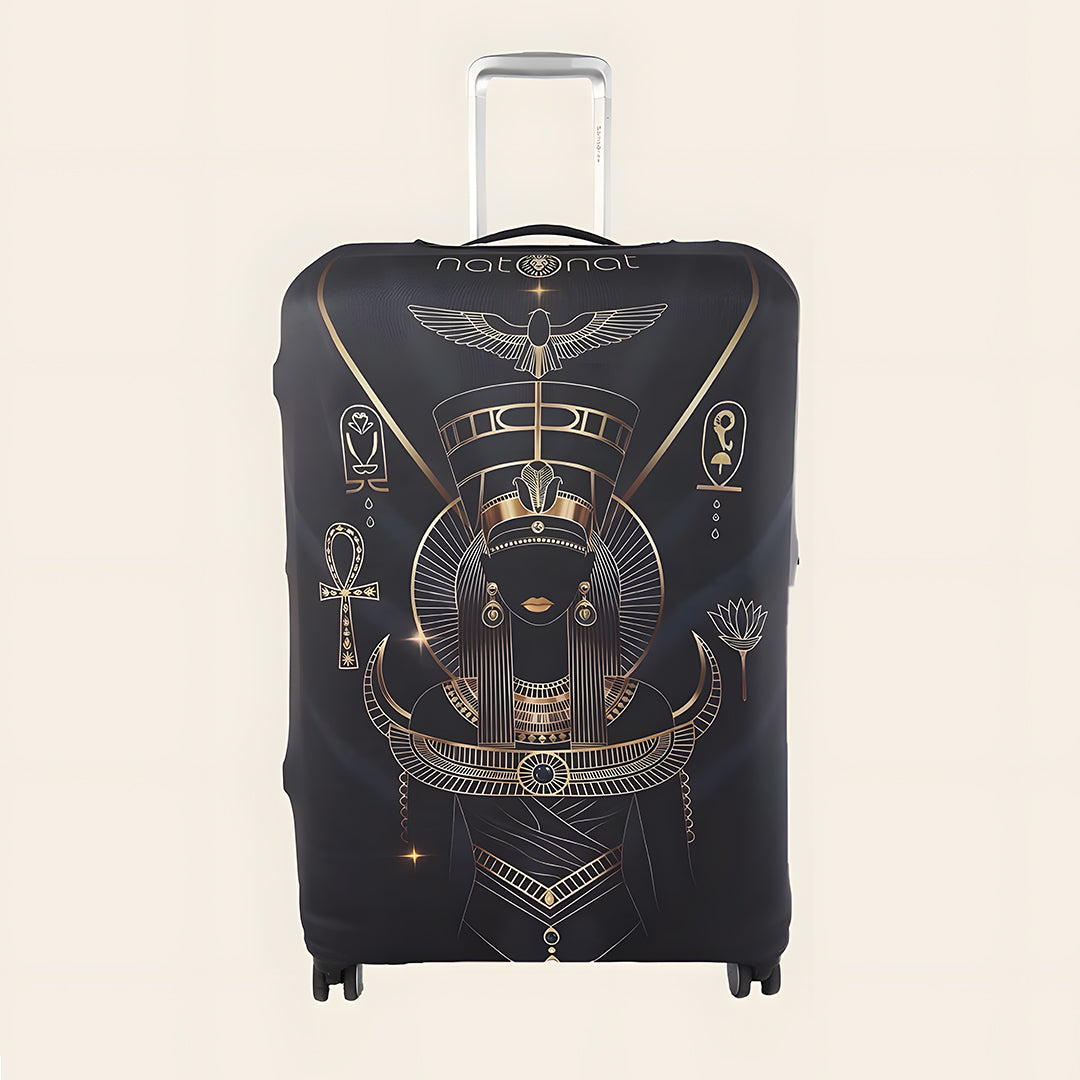 Egyptian Queen Premium Luggage Cover – Egyptian-Inspired Stretch-Fit Suitcase Cover | natOnat Egypt