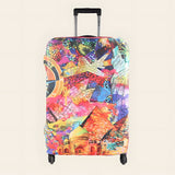 Travel Mosaic Premium Luggage Cover – Stretch-Fit Suitcase Cover | natOnat Egypt