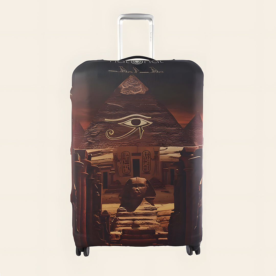 Eternal Egypt Premium Luggage Cover – Egyptian-Inspired Stretch-Fit Suitcase Cover | natOnat Egypt
