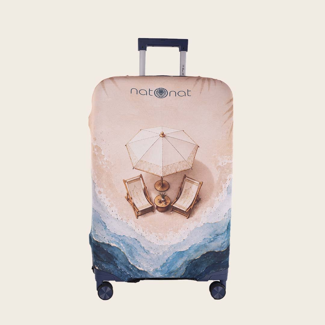 Azure Premium Luggage Cover – Stretch-Fit Suitcase Cover | natOnat Egypt