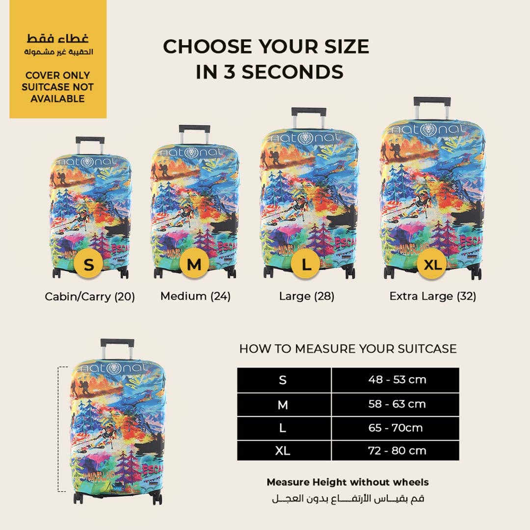 OutDoor Premium Luggage Cover – Stretch-Fit Suitcase Cover | natOnat Egypt