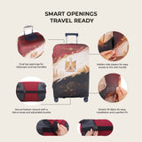Egyptian Flag Premium Luggage Cover – Stretch-Fit Suitcase Cover | natOnat Egypt