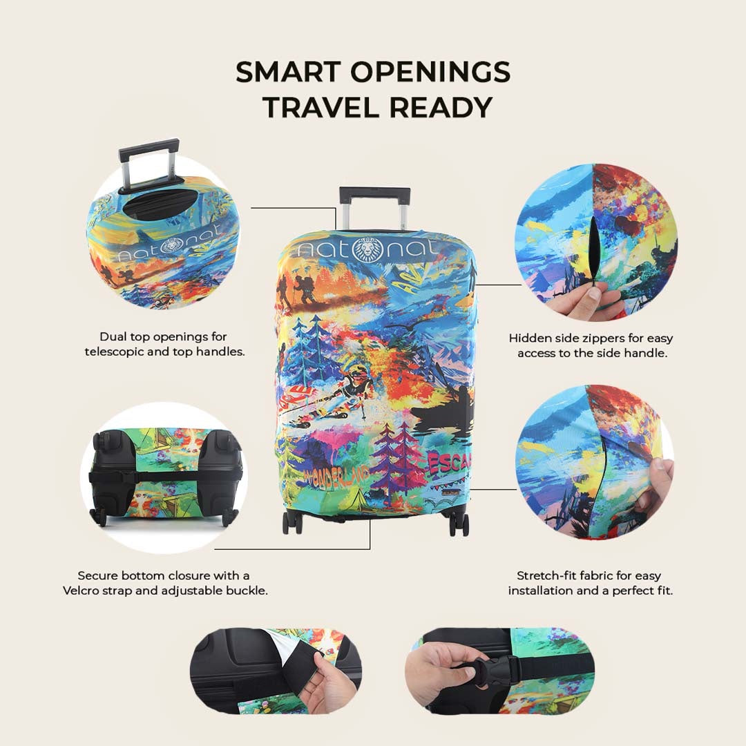 OutDoor Premium Luggage Cover – Stretch-Fit Suitcase Cover | natOnat Egypt