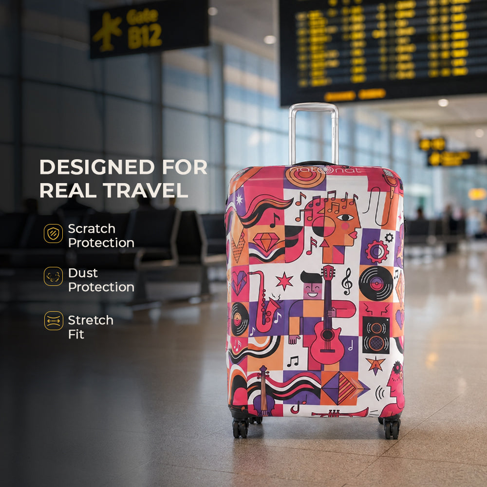 Accord Premium Luggage Cover – Stretch-Fit Suitcase Cover | natOnat Egypt