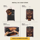 Eternal Egypt Premium Luggage Cover – Egyptian-Inspired Stretch-Fit Suitcase Cover | natOnat Egypt