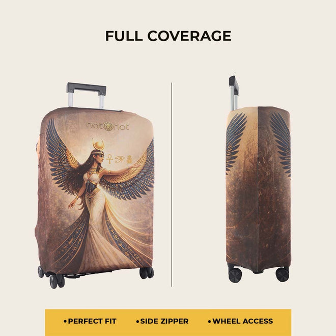 Anara Premium Luggage Cover – Egyptian-Inspired Stretch-Fit Suitcase Cover | natOnat Egypt