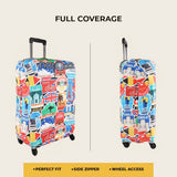 Travel Stickers Premium Luggage Cover – Stretch-Fit Suitcase Cover | natOnat Egypt