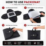 Black PackOnat Packing Folder – Garment Folder & Travel Organizer | natOnat Egypt