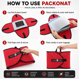 Red PackOnat Packing Folder – Garment Folder & Travel Organizer | natOnat Egypt