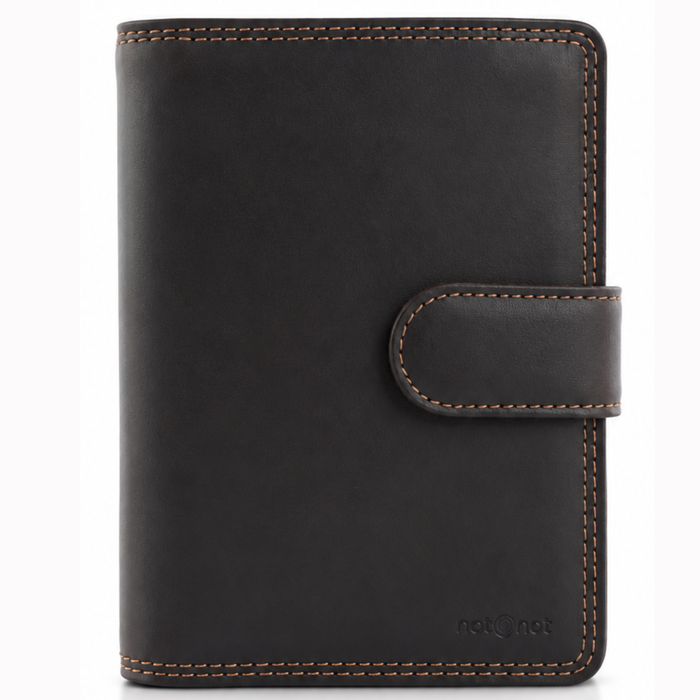 Espresso Brown Genuine Leather Passport Wallet & Travel Document Holder