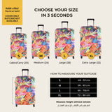Travel Mosaic Premium Luggage Cover – Stretch-Fit Suitcase Cover | natOnat Egypt