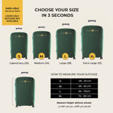 Royal Green Premium Luggage Cover – Stretch-Fit Suitcase Cover | natOnat Egypt