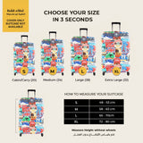 Travel Stickers Premium Luggage Cover – Stretch-Fit Suitcase Cover | natOnat Egypt