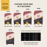 Egyptian Flag Premium Luggage Cover – Stretch-Fit Suitcase Cover | natOnat Egypt