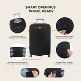 Black Premium Luggage Cover – Stretch-Fit Suitcase Cover | natOnat Egypt