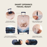Azure Premium Luggage Cover – Stretch-Fit Suitcase Cover | natOnat Egypt