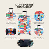 Travel Stickers Premium Luggage Cover – Stretch-Fit Suitcase Cover | natOnat Egypt