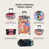 Travel Mosaic Premium Luggage Cover – Stretch-Fit Suitcase Cover | natOnat Egypt