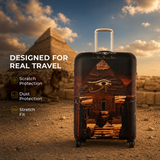 Eternal Egypt Premium Luggage Cover – Egyptian-Inspired Stretch-Fit Suitcase Cover | natOnat Egypt