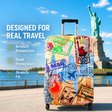 New York Premium Luggage Cover – Stretch-Fit Suitcase Cover | natOnat Egypt