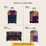 Optical Illusion Premium Luggage Cover – Stretch-Fit Suitcase Cover | natOnat Egypt