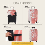 Blush Premium Luggage Cover – Stretch-Fit Suitcase Cover | natOnat Egypt