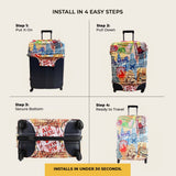 New York Premium Luggage Cover – Stretch-Fit Suitcase Cover | natOnat Egypt