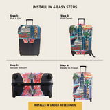Dubai Premium Luggage Cover – Dubai Skyline Stretch-Fit Suitcase Cover | natOnat Egypt