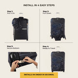 Lunara Premium Luggage Cover – Stretch-Fit Suitcase Cover | natOnat Egypt