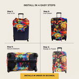 Festival Premium Luggage Cover – Stretch-Fit Suitcase Cover | natOnat Egypt