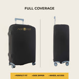 Black Premium Luggage Cover – Stretch-Fit Suitcase Cover | natOnat Egypt