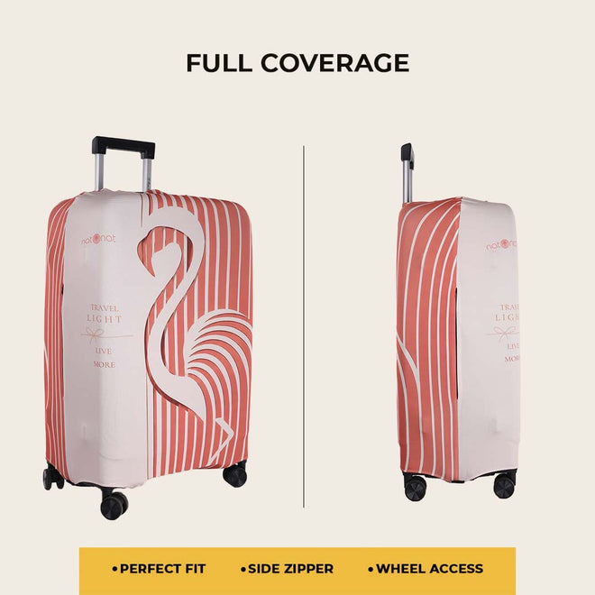 Blush Premium Luggage Cover – Stretch-Fit Suitcase Cover | natOnat Egypt
